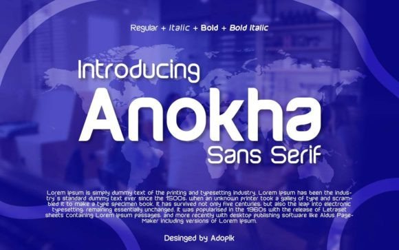 Anokha: The Futuristic Sans Serif Font for Modern Brands