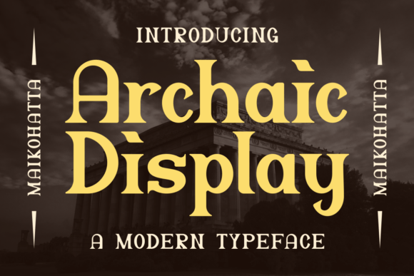 Archaic Display Font Review for Makers