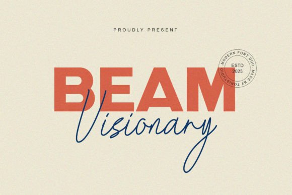 Beam Visionary Typeface for Modern Branding