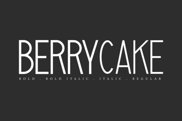 Berrycake Font: A Minimalist Display Typeface for Modern Editorial Design