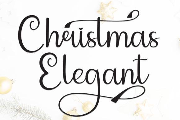 Christmas Elegant Font for Editorial Design