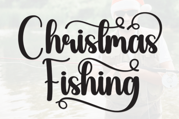 Christmas Fishing: A Playful Script Font for Festive Designs