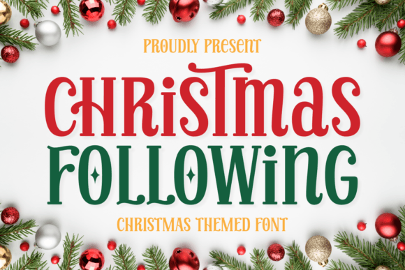 Christmas Following Typeface for Festive Editorial Design