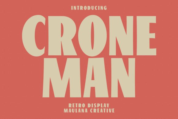 Croneman Retro Sans Serif Font for Crafters