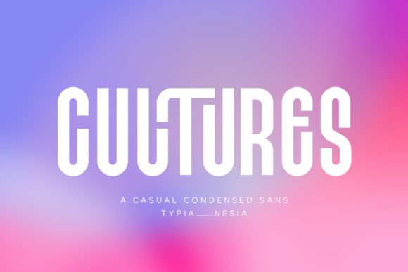 Cultures Font: Bold Typography for Active Brands