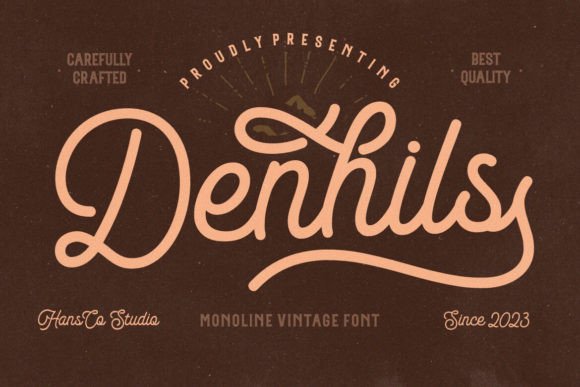 Denhils Font: A Retro Touch for Your Brand