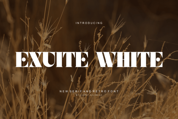 Exuite White Font for Bold Brand Identity