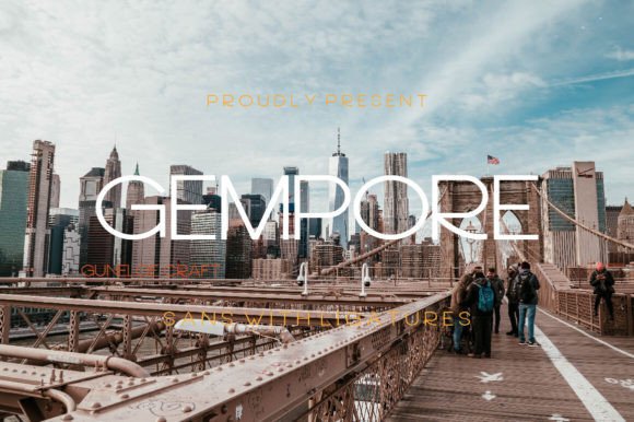 Gempore Font for Modern Craft Branding