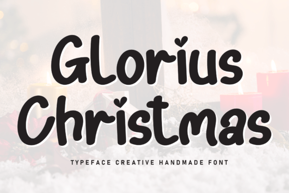 Glorius Christmas Font for Small Business Branding