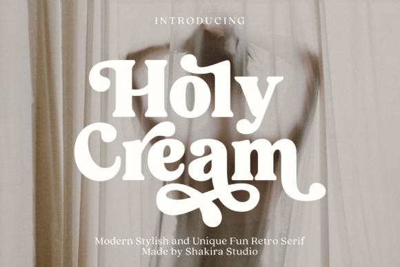Holy Cream: The Retro Serif Font for Bold Campaigns