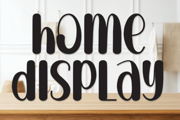 Home Display: A Friendly Handwritten Font for Brands
