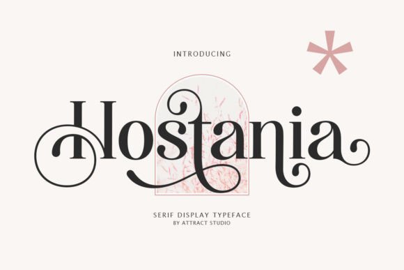 Hostania Typeface for Polished Brand Identity