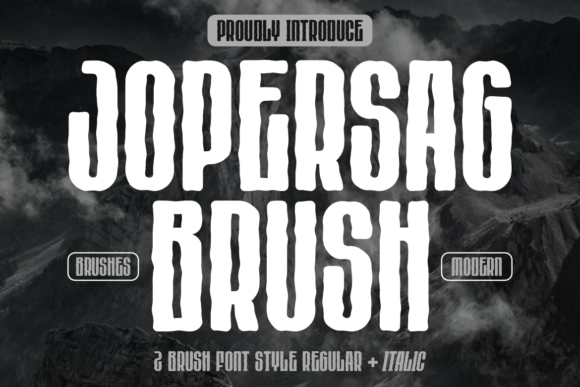 Jopersag Brush Font for Editorial Design