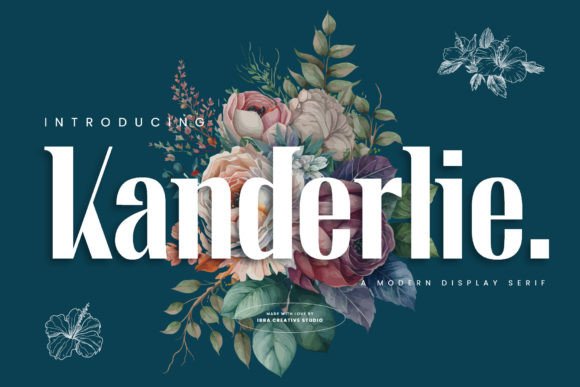 Kanderlie: A Modern Display Serif Font for Editors