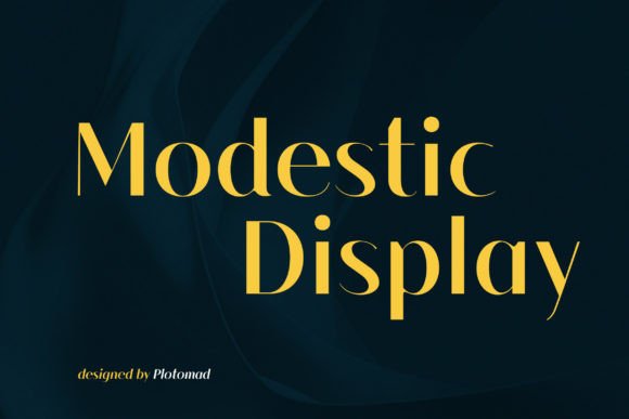 Modestic Display Bold Font for Makers