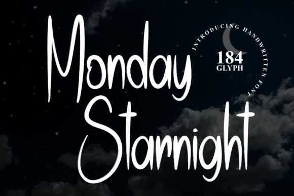 Monday Starnight Font for Handmade Creators