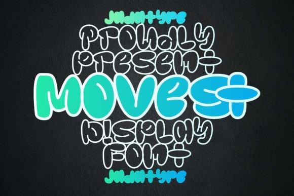 Movest: A Bubble Display Font for Bold Branding