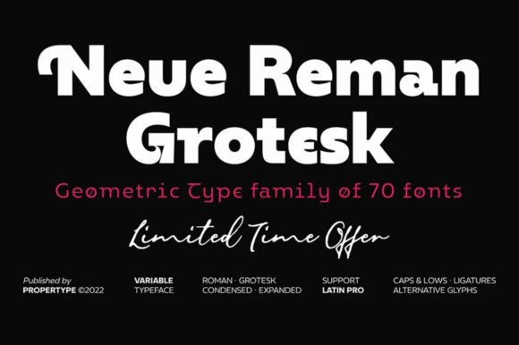 Neue Reman Grotesk Typeface Review