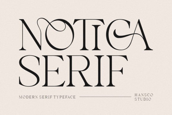 Notica Serif Typeface for Elegant Branding