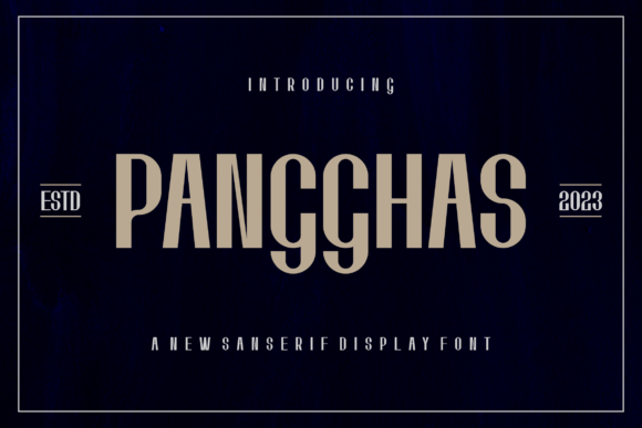 Pangghas Font: Bold Display Typeface for Crafters
