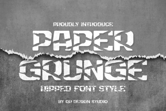 Paper Grunge Typeface for Bold Brand Identity