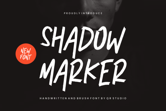 Shadow Marker Font for Editorial Design