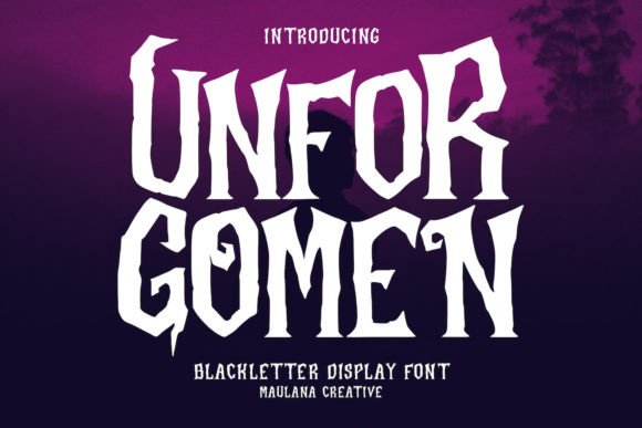 Unforgomen Blackletter Display Font for Makers