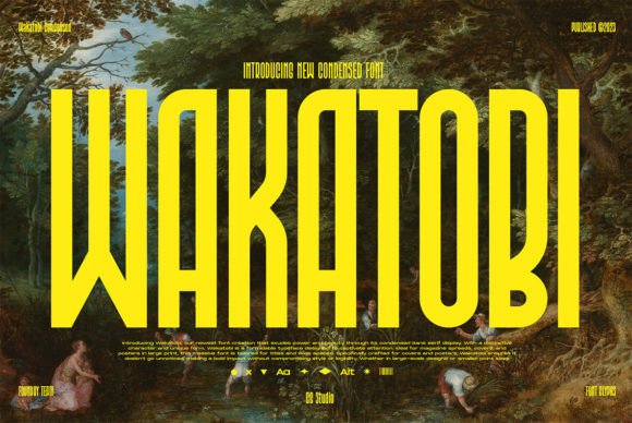 Wakatobi Condensed Sans Serif Font for Makers